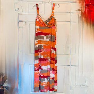 BCBG Multi-color Maxi dress...Size M